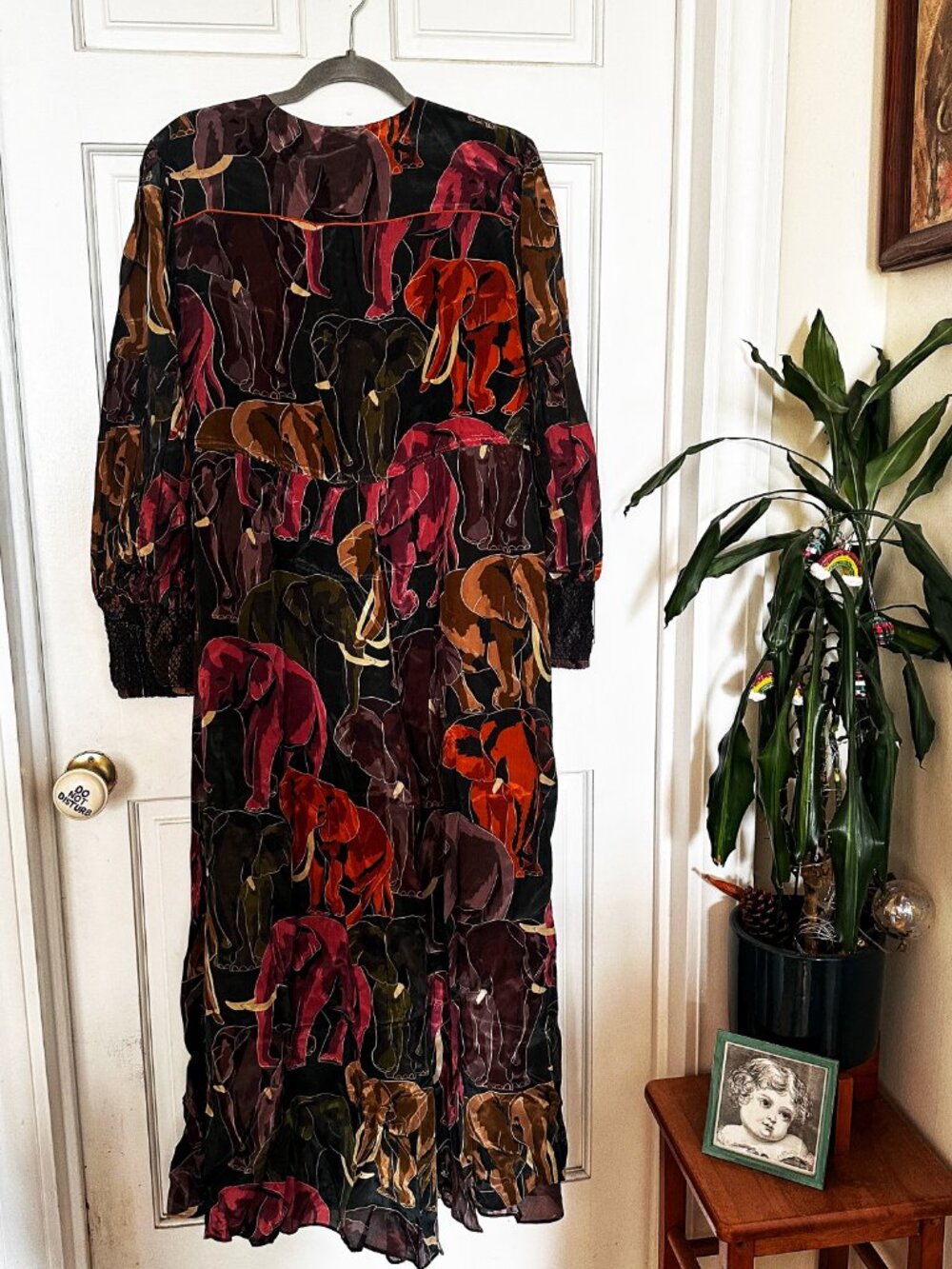 FARM Rio Elephants Green Maxi Dress NWT XL - Picture 8 of 10